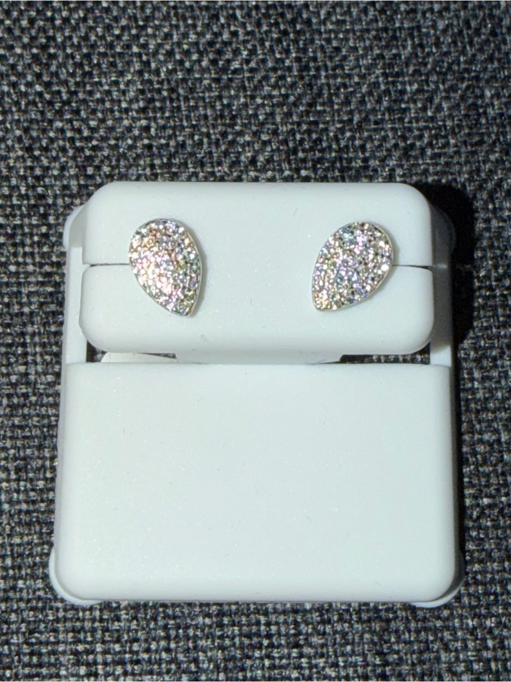 1ct Sterling Silver Moissanite earrings